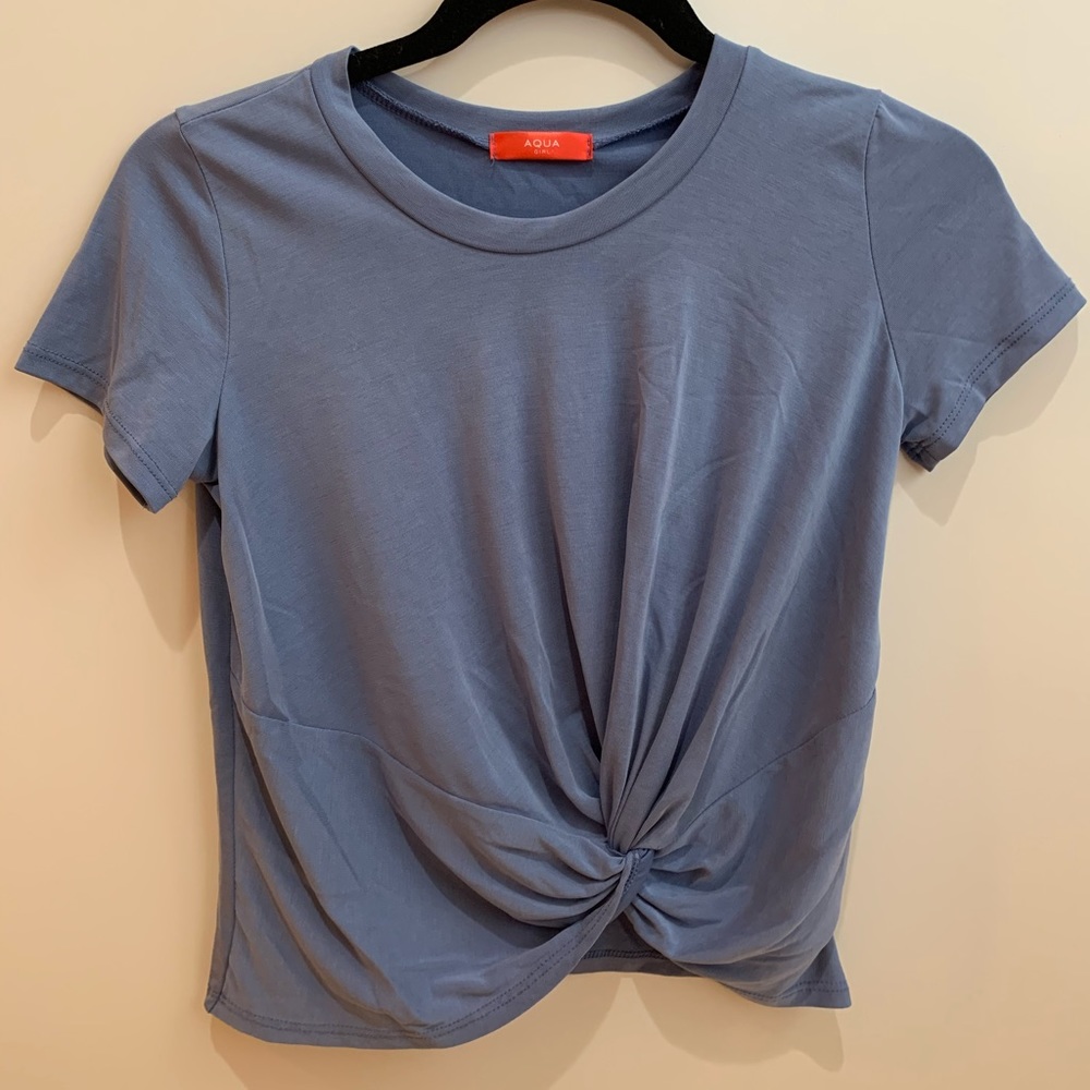 Aqua blue top